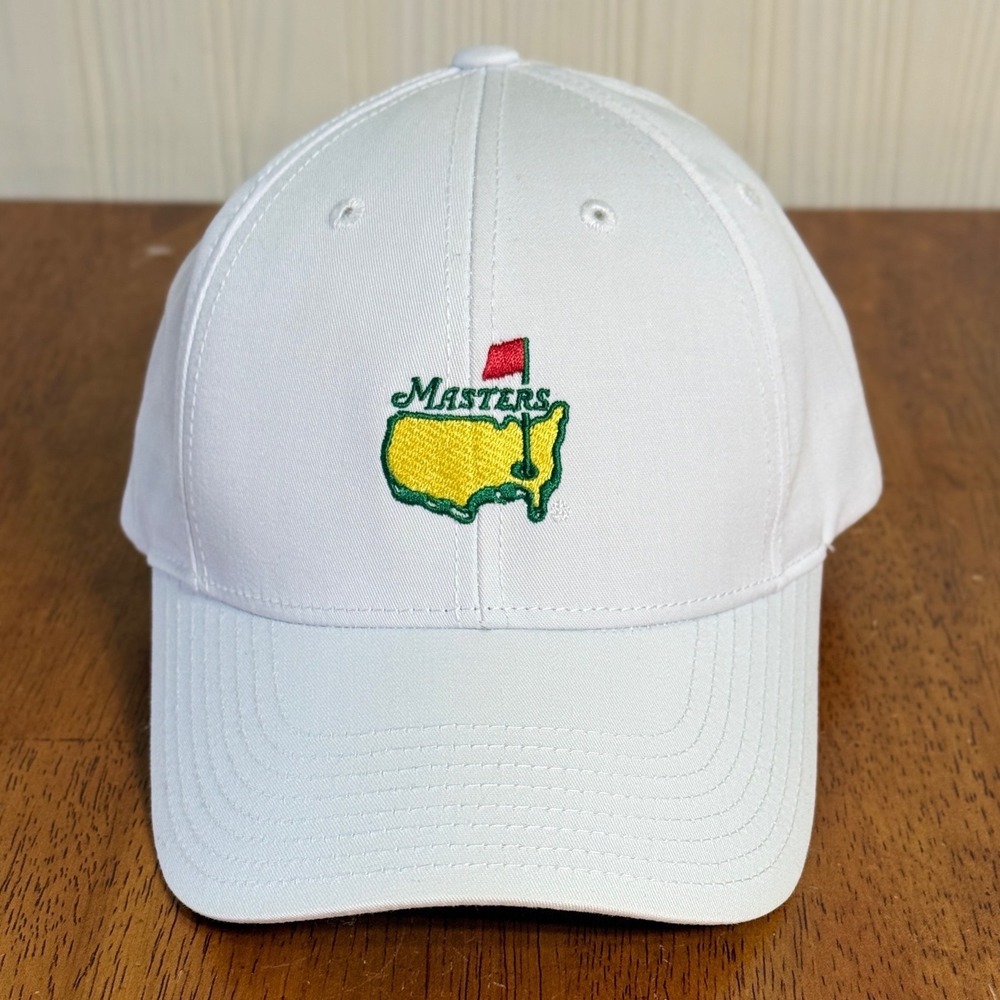 Vintage Masters Hat American Needle Leather Strapback White‎